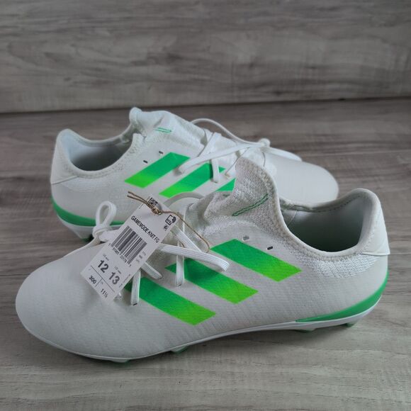 Adidas Gamemode Knit FG Soccer Cleats G57880 Mens Size 12 White/Green 2021 - Picture 6 of 11